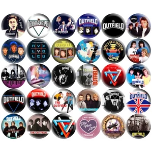 The Outfield 2.25" Pinback Buttons 80s Pop Rock Retro New Wave Music Band 30 Pc - Picture 1 of 4