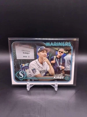 2024 Topps Series 1 George Kirby #75 Golden Mirror SSP Seattle Mariners A40 - Image 1 of 2