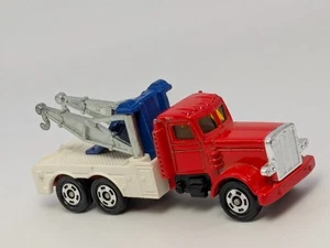Vintage Tomy Tomica F63 Red Peterbilt American Wrecker Tow Truck - Picture 1 of 6