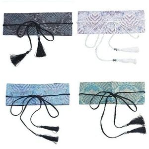 Jacquard Wide Obi Belt Embroidered Waistband Japanese Kimono Yukata Corset Retro - Picture 1 of 22