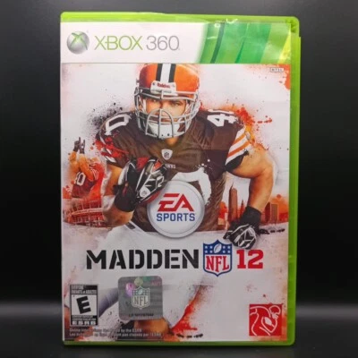 Madden NFL 12 (Microsoft Xbox 360, 2011) CIB *Cracked Case* Complete EA Sports - Image 1 of 4