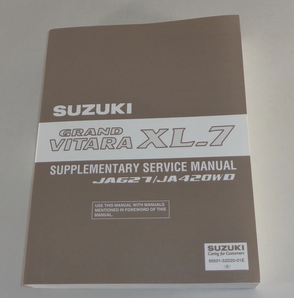 Taller Manual Suplemento Suzuki Grand Vitara XL-7 JA627/JA420WD From 09/2003 - Imagen 1 de 1