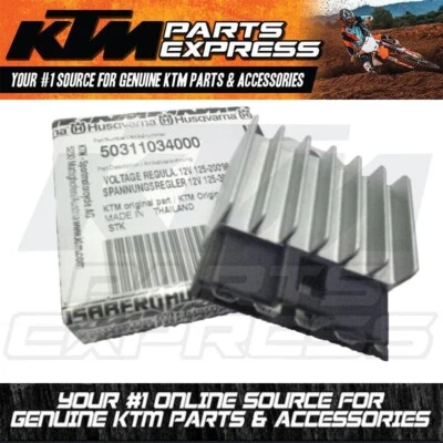 NEW OEM KTM VOLTAGE REGULATOR 12V 125 200 300 380 400 450 520 525 50311034000 - Image 1 of 4