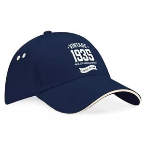 90th Birthday Gift Present Idea For Men Women Ladies Dad Mum 90 Vintage Hat - Picture 1 of 14