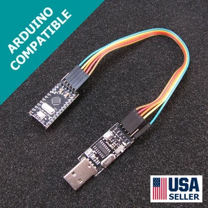 Arduino Pro Mini Pro & USB Programmer Newest Design FAST Shipping USA Seller T33 - Picture 1 of 4