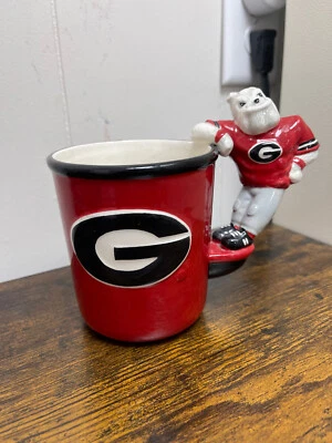 Georgia Bulldogs Coffee Mug Tea Cup UGA 2005 Rare Slavic College Treasures RARE - Image 1 of 4