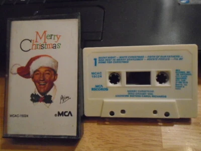 RARE OOP Bing Crosby CASSETTE TAPE Merry Christmas 1971 Andrews Sisters xmas ! - Image 1 of 2