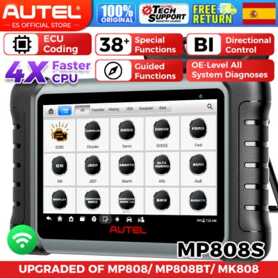 Autel MaxiPRO MP808S diagnóstico de coche Escáner OBD2 Codificación ECU TPMS ABS - Imagen 1 de 4