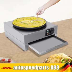 Crepes Maker Crepesger?t Edelstahl Crepesplatte Crepe Crepesplatte 3000W 40 cm - Bild 1 von 21