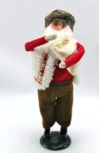 Byers Choice Carolers 1997 SANTA & REINDEER FEED BAG White Vest - Picture 1 of 7