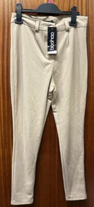 Tagged Boohoo Size 8 Petite Self Belt Tailored Trousers Colour Mauve - Picture 1 of 3