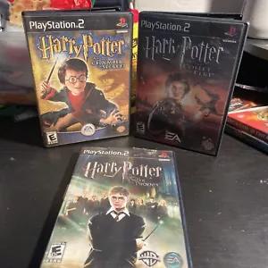 Lote de PS2: Cámara Secreta de Harry Potter, Cáliz de Fuego, Prisionero de Azkaban - Imagen 1 de 9