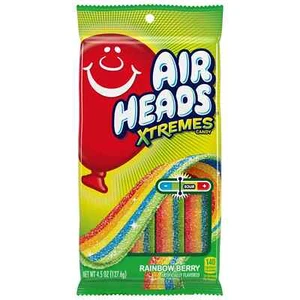 Airheads Xtremes Rainbow Berry Candy 4.5oz - Pack of 5 - Picture 1 of 2