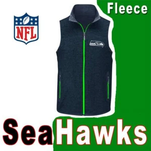CHALECO OFICIAL PARA HOMBRE NFL SEATTLE SEAHAWKS COLEGE MARINA LÍNEA LATERAL CREMALLERA COMPLETA LANA M - Imagen 1 de 9