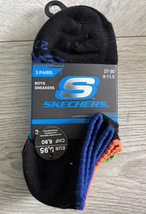 Sketchers Children Ankle Socks Bnwt 9-11.5 X 3 Pairs Black Ankle Stripe Bnwt Boy - Picture 1 of 4