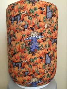 PUMPKIN PATCH BLACK CAT 5 GALLON WATER COOLER BOTTLE COVER KITCHEN DECORATION - Picture 1 of 2