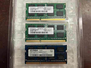6GB Kingston (2GB*3) SODIMM 1333 MHz DDR3 SDRAM Memory PC3-10600S-9-10-F0 - Picture 1 of 1