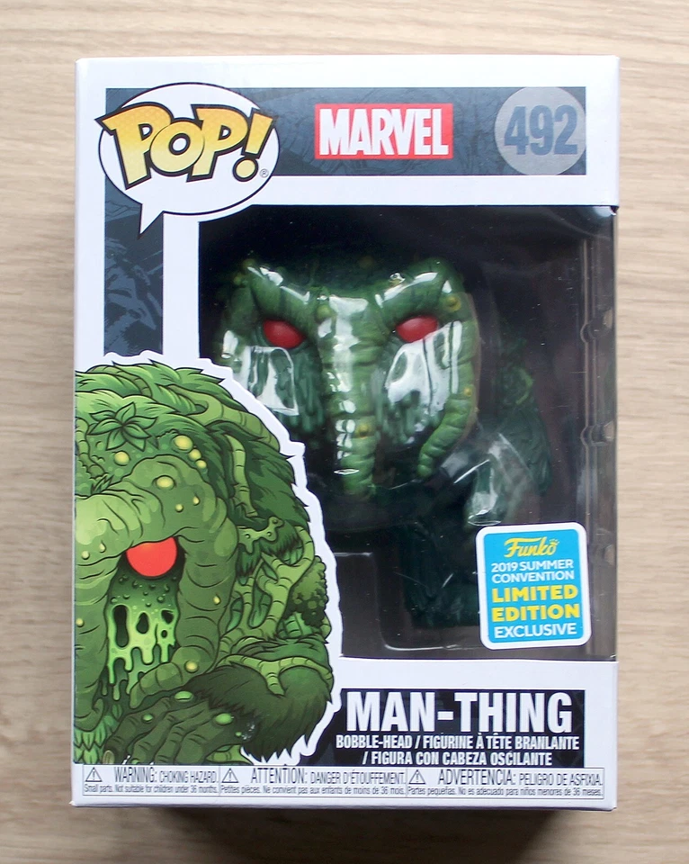 Funko Pop Marvel Man-Thing SDCC + Free Protector - Image 1 of 4