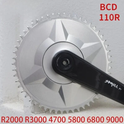 110 Bcd 4 Bolts Chainring 3mm Offset Narrow Wide Chainring 46T-58T for Shimano - Image 1 of 4