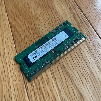 MICRON 2GB RAM MT8JSF12864HZ-1G1F1 DDR3 RAM KIT PC3-8500 1066MHZ SODIMM - Image 1 of 2