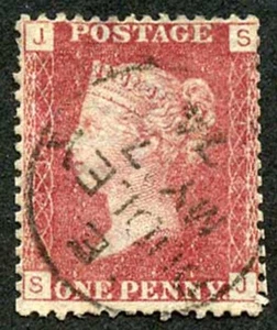SG43 Penny Plate 134 (SJ) CDS used - Picture 1 of 1