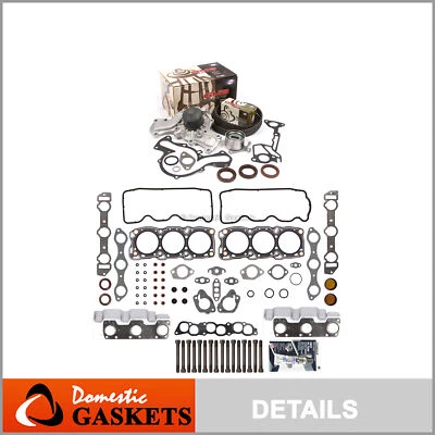 Комплект прокладок головки ремня ГРМ водяной насос подходит для 89-00 Chrysler Dodge 6G72 - Изображение 1 из 4