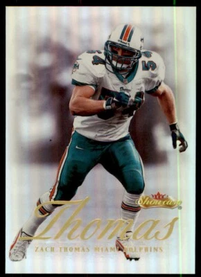 2000 Fleer Showcase Zach Thomas Miami Dolphins #90 - Image 1 of 2