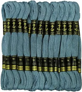 Anchor Threads Stranded Cotton Thread Hand Embroidery Cross Stitch Floss Blue - Picture 1 of 5