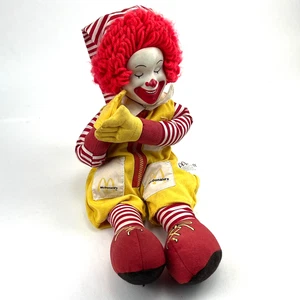 Rare Orig. Sleeping Ronald Mc Donald Plush Doll Clown - Stoffpuppe 1998 Vintage - Bild 1 von 7
