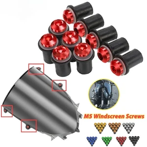 Para HONDA ADV350 10 PIEZAS M5 Universal Parabrisas Remache Tuercas Tornillos Pernos - Imagen 1 de 29