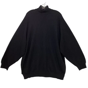 Balenciaga Turtleneck Sweater Size 40 100% Cashmere Italy Luxury Designer Black - Picture 1 of 21