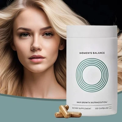 Suplementos para el crecimiento del cabello equilibrado para mujer, 45 años en adelante, 120 unidades envío gratuito Foto 1 de 4