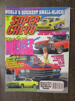 SUPER CHEVY MAGAZINE FEBRUARY 1991 VANDERGRIFF 1990 SHOOTOUT CHAMPION Foto 1 de 2