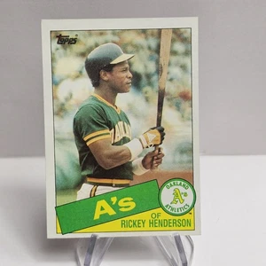1985 Topps #115 Rickey Henderson Oakland Athletics - Picture 1 of 2