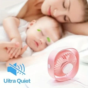 Random Color New Desktop Small Fan Rechargeable Desktop Portable Home Mini Fan - Picture 1 of 5