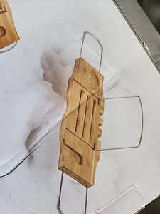 Spasensations Bamboo Bathtub Caddy Tray With Extending Sides - BEL-BATH-BAM - Picture 1 of 6