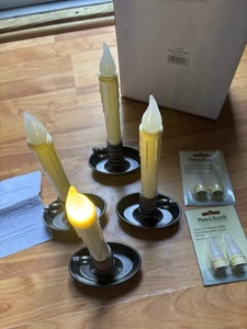 SET x 4 Pflug & Herd Kerzen Fenster LED batteriebetrieben mit extra Leuchtmitteln - Bild 1 von 7