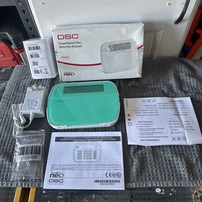 DSC HS2LCDWF9 N PowerSeries Neo Wireless Keypad w/optional plug in transformer - Image 1 of 4