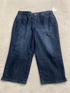 Christopher & Banks Classic Fit Women Capri Jeans Blue Size 16 (38 x 21) - Picture 1 of 13