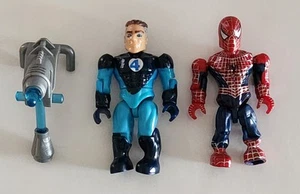 Marvel Mr. Fantastic and Spiderman Mega Bloks Figures - Picture 1 of 2
