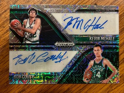 2024-25 Panini Prizm Black Bob Cousy/Kevin Mchale Mojo Prizm Dual Auto /25 SSP - Image 1 of 4