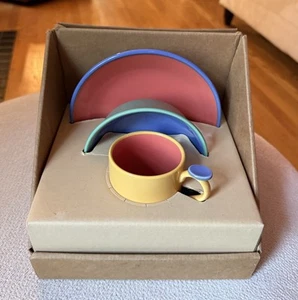 Lindt Stymeist Colorways Child Set of 3 Thumbprint Mug Plate & Bowl - Picture 1 of 8