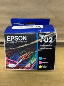 Epson 702 (T702520) Tri Color Cyan/magenta/yellow- EXP: 06/2027 - Picture 1 of 5