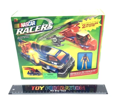 Hasbro Fox Kids NASCAR Racers SPEED STRIKER W/ RESCUE RACER FIGURE - Image 1 of 4