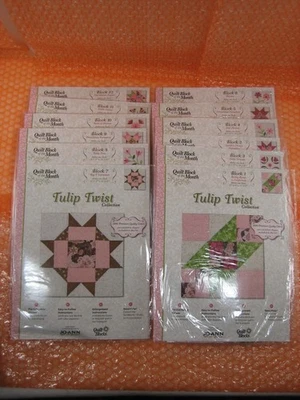 JO-ANN Blocco Trapunta del Mese #1 fino #12 più Kit Set NUOVO - Immagine 1 di 4