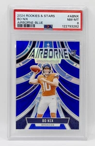 2024 Panini Rookies & Stars Airborne Blue Bo Nix RC 37/50 Denver Broncos - Foto 1 di 2