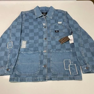 Vans Women’s L Mended Check Denim Jacket -NWT ($125) - Picture 1 of 6