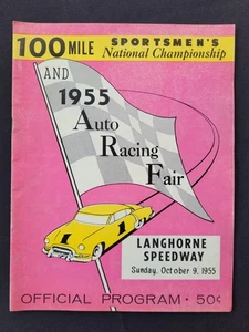 1955 NASCAR Langhorne Speedway Sportsmen's Nat'l Championship, Pete Corey Wins - Picture 1 of 13