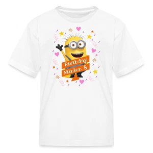 Minions 8th Birthday Minion 8 Years Kid's T-Shirt - Picture 1 of 13