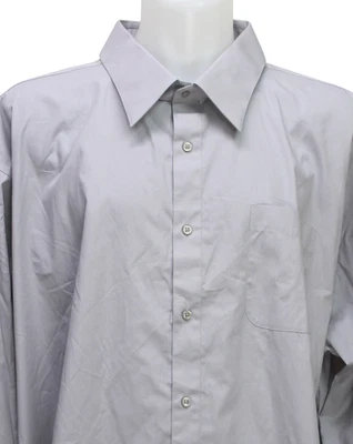 Modena Men's Dress Shirt Long Sleeve Gray Tall Size 22 - 36/37 - Image 1 of 3